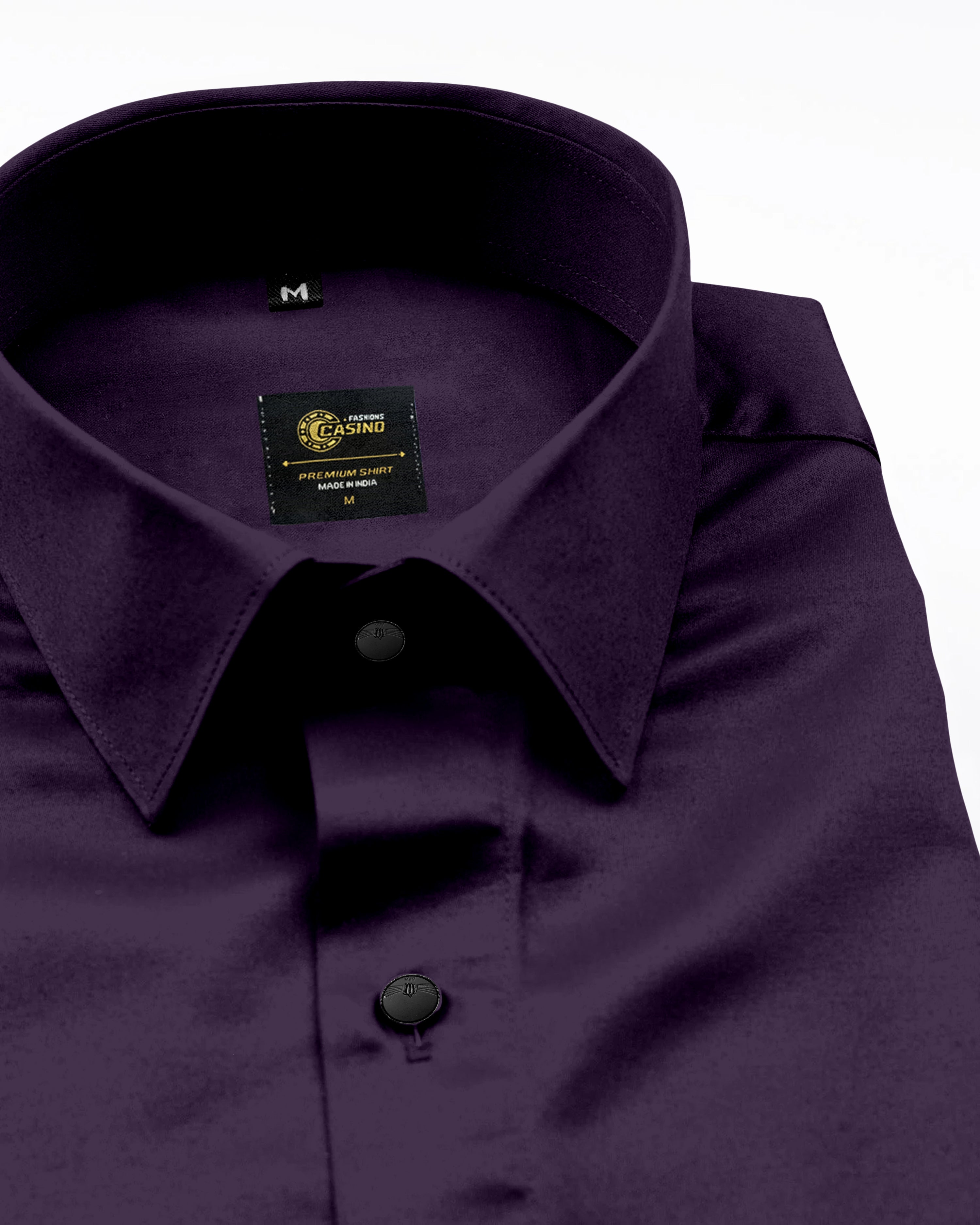 Violet-Grape Purple Fashion's Casino Subtle Sheen Super Soft Premium Cotton Designer Shirt