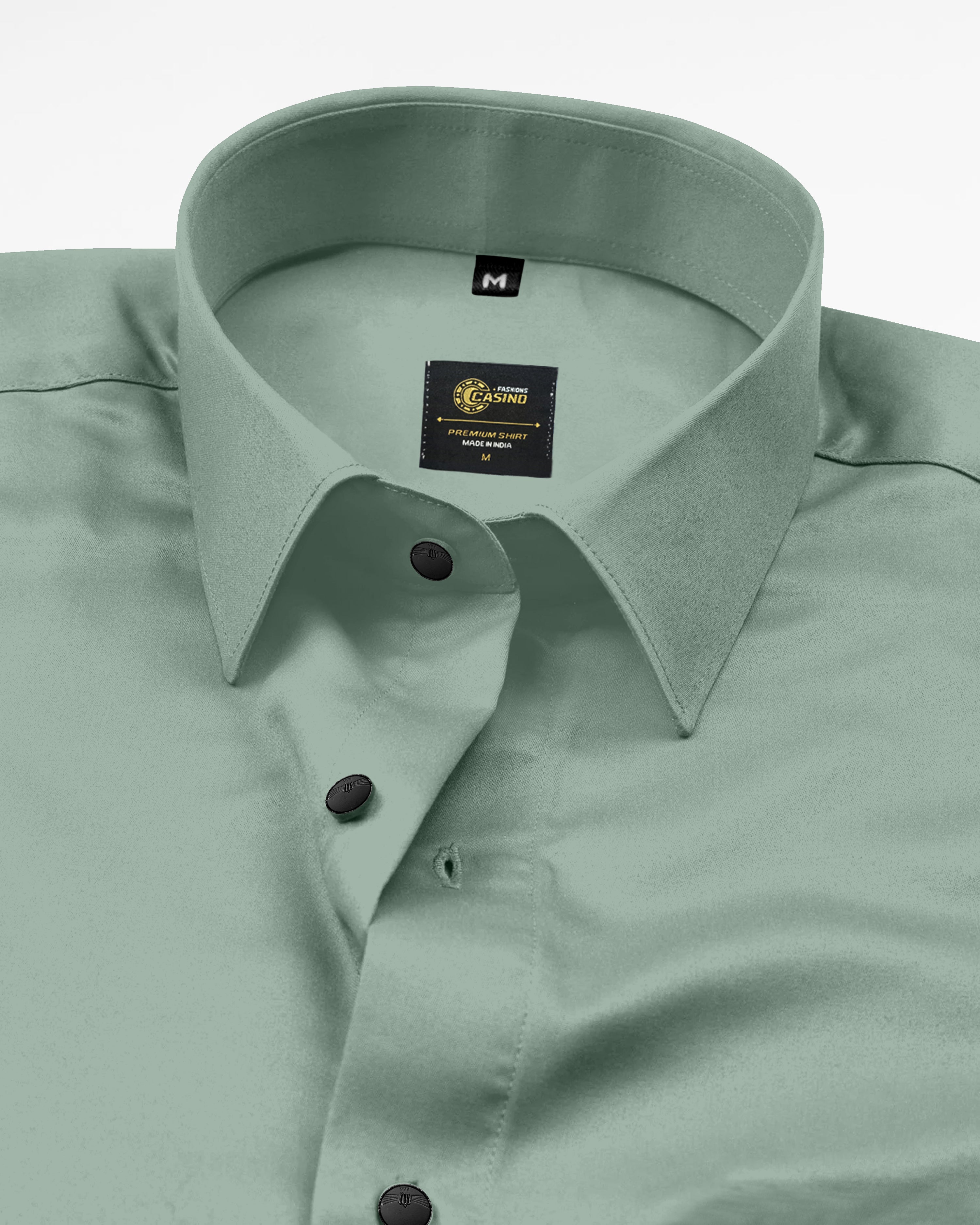 Olive Green Luxurious Cotton Designer Men's Shirt