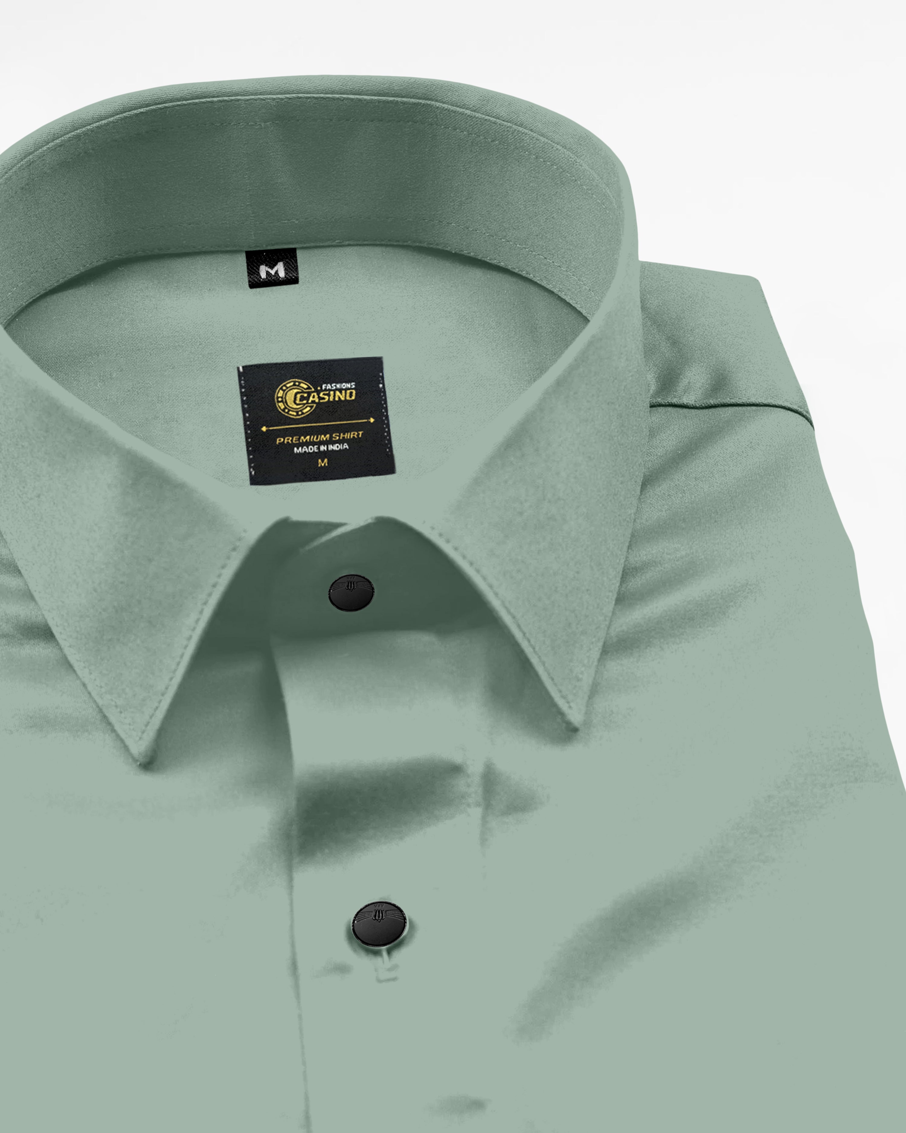 Olive Green Luxurious Cotton Designer Men's Shirt