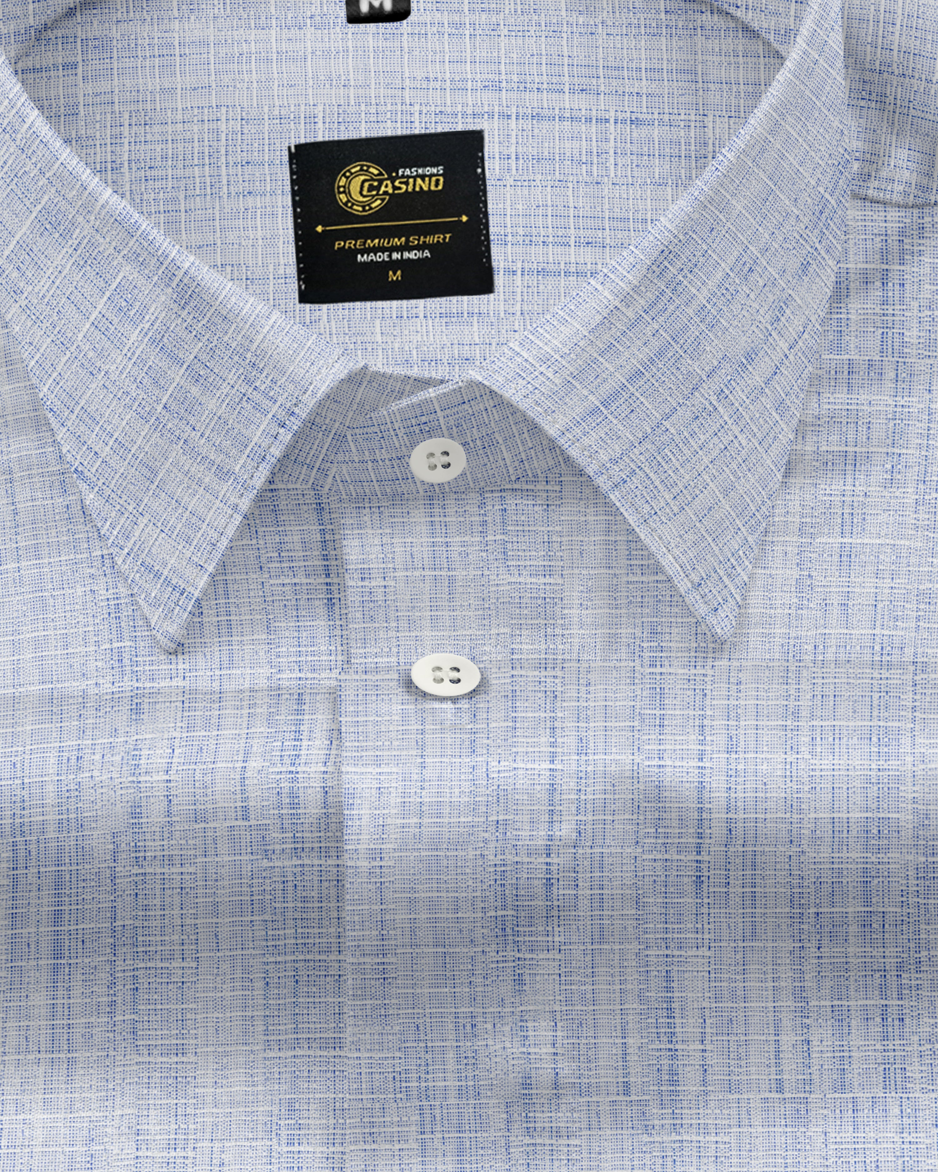 Blue Striped Minister Cotton Luxury Formal Shirt For Men's