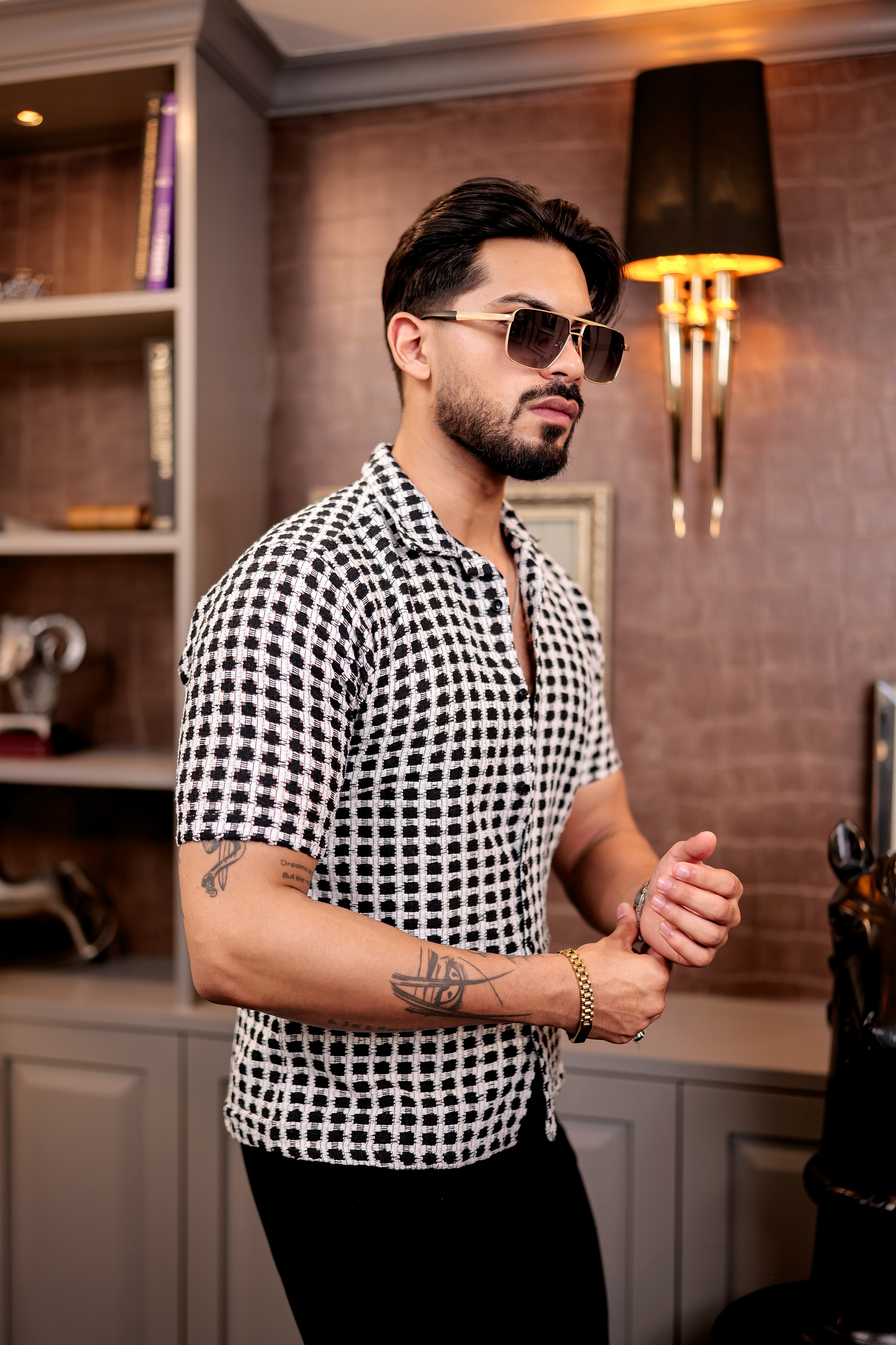 Fashion Casino Black Imported Premium Cotton Shirt